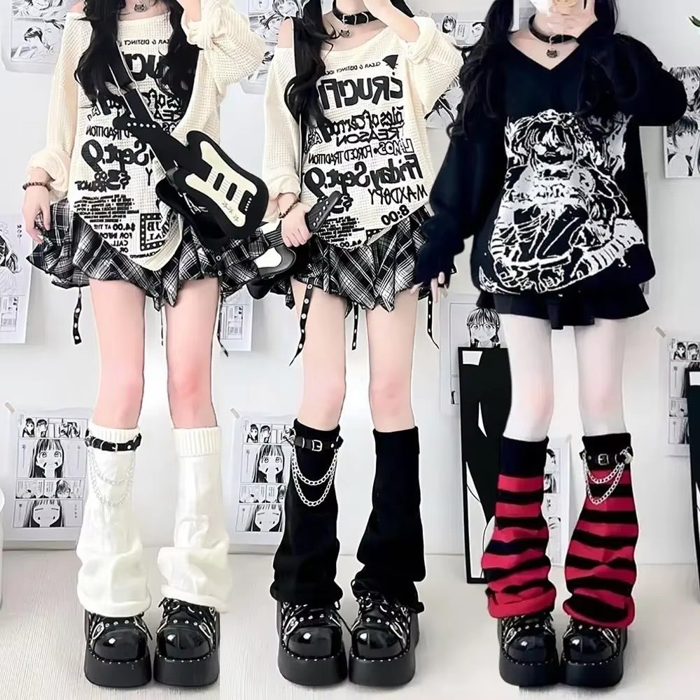 Meias-calças de malha estilo j - Boot Sock Slouchy avaliação e preço