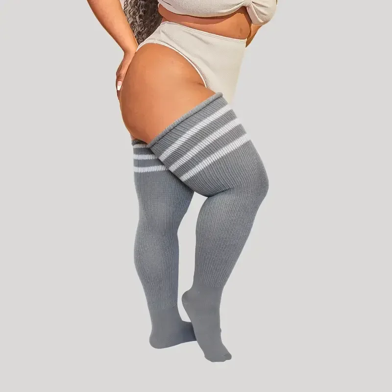 Meias Altas Plus Size Shinyyep - Knee High Sock Women avaliação e preço
