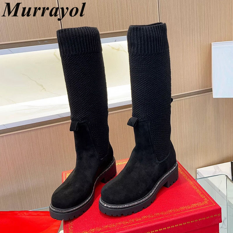 Joelho botas altas outono inve - Knee High Sock Women avaliação e preço